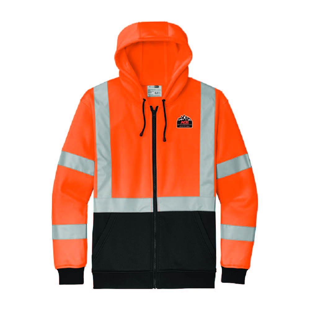 CSF300 Cornerstone ANSI 107 Class 3 Heavy-Duty Fleece Full-Zip Hoodie AIRC