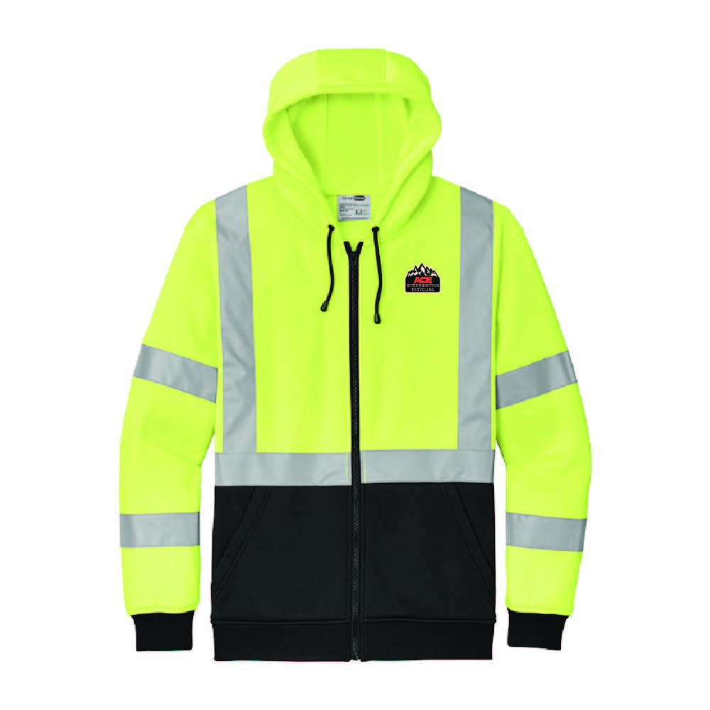 CSF300 Cornerstone ANSI 107 Class 3 Heavy-Duty Fleece Full-Zip Hoodie AIRC