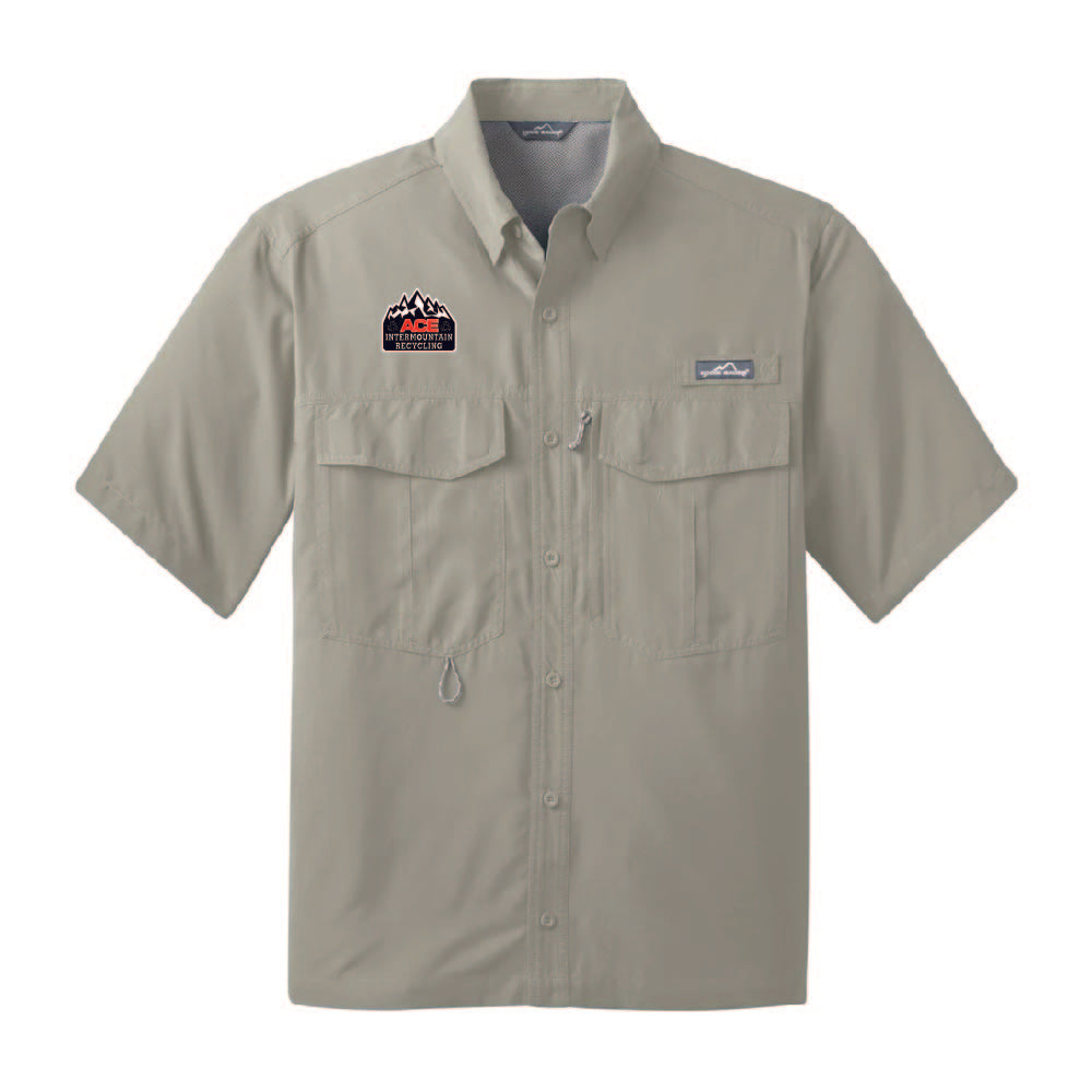 EB602 Eddie Bauer Short Sleeve Perfomance Fishing Shirt AIRC