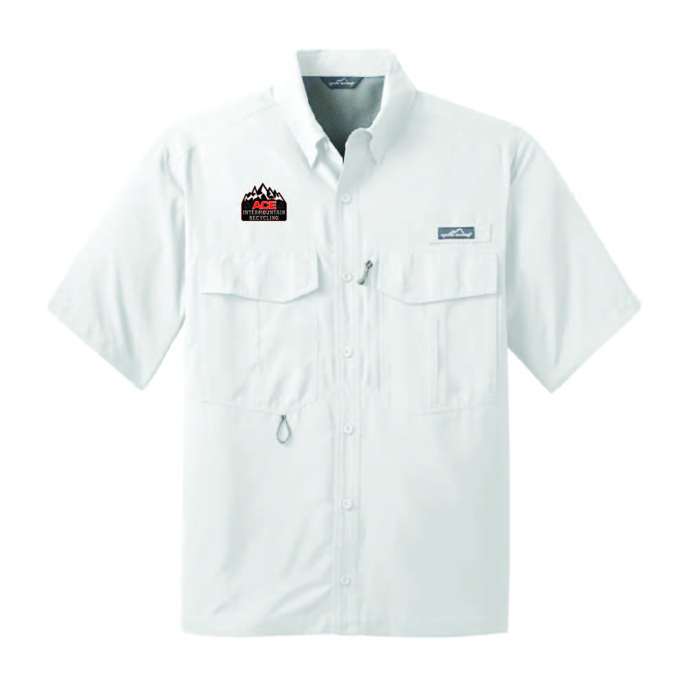 EB602 Eddie Bauer Short Sleeve Perfomance Fishing Shirt AIRC