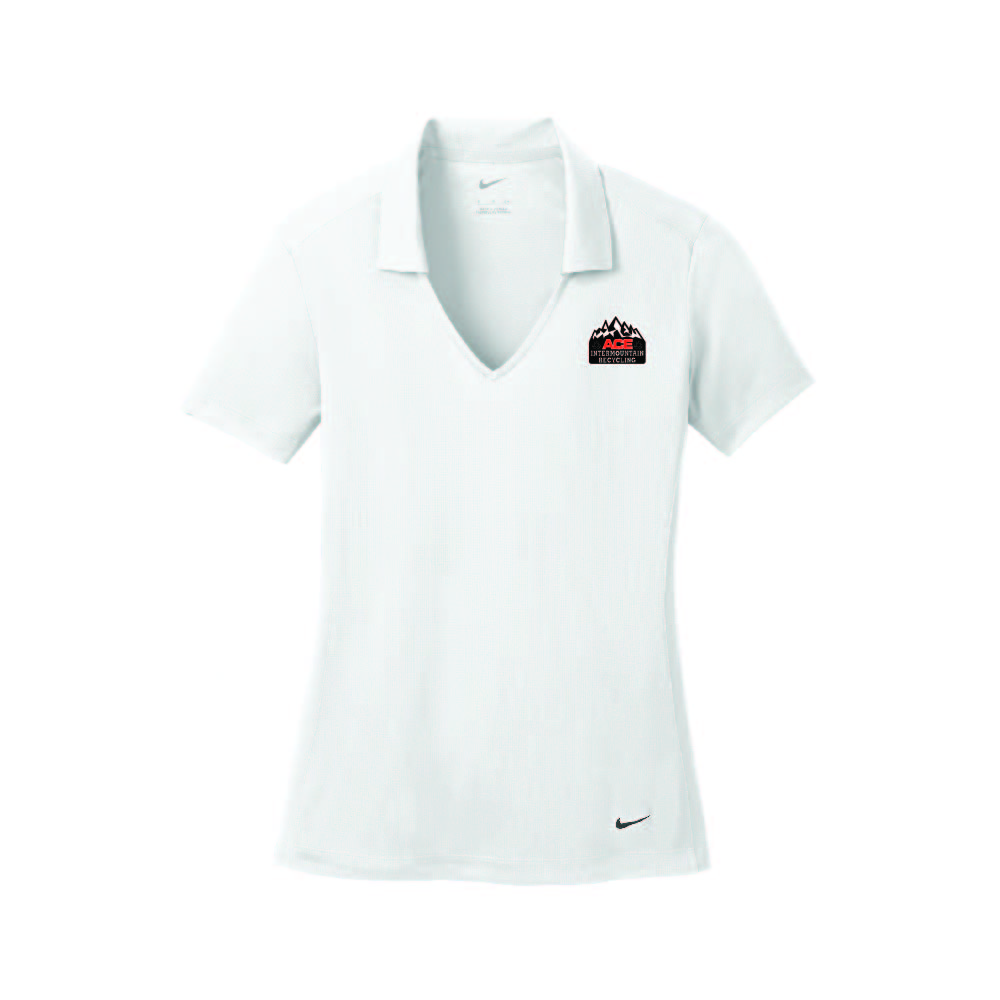 637165 Nike Ladies Dri-Fit Vertical Mesh Polo AIRC