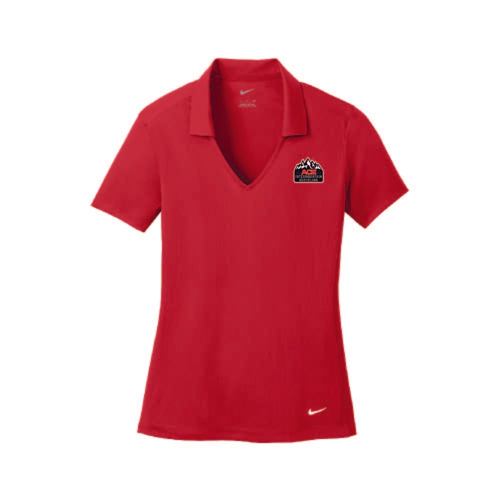 637165 Nike Ladies Dri-Fit Vertical Mesh Polo AIRC