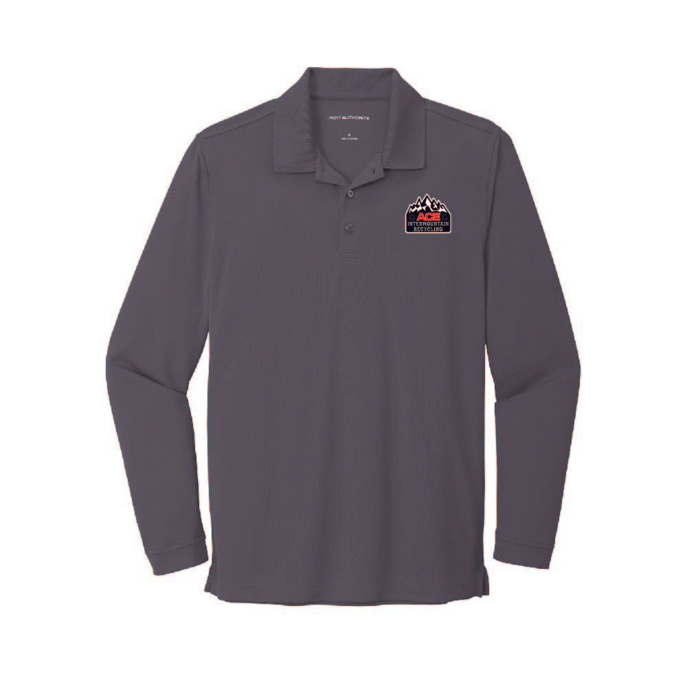 K110LS Port Authority Dry Zone UV Micro-Mesh Long Sleeve Polo AIRC