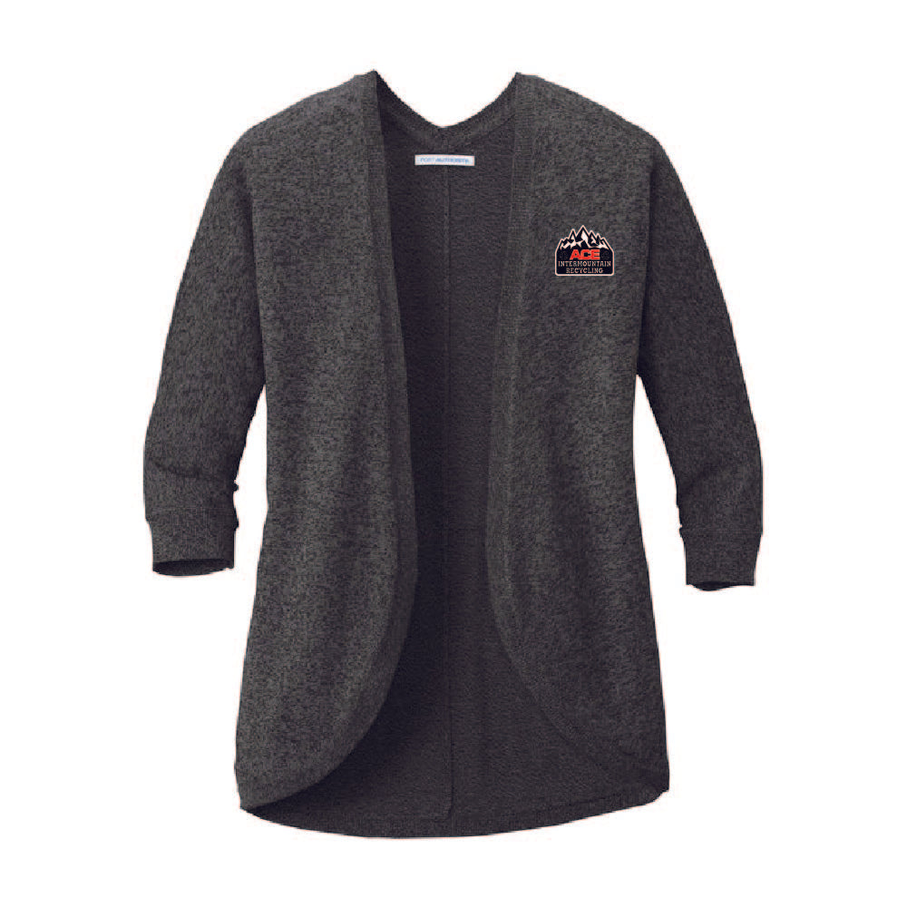 LSW416 Port Authority Ladies Marled Cocoon Sweater AIRC