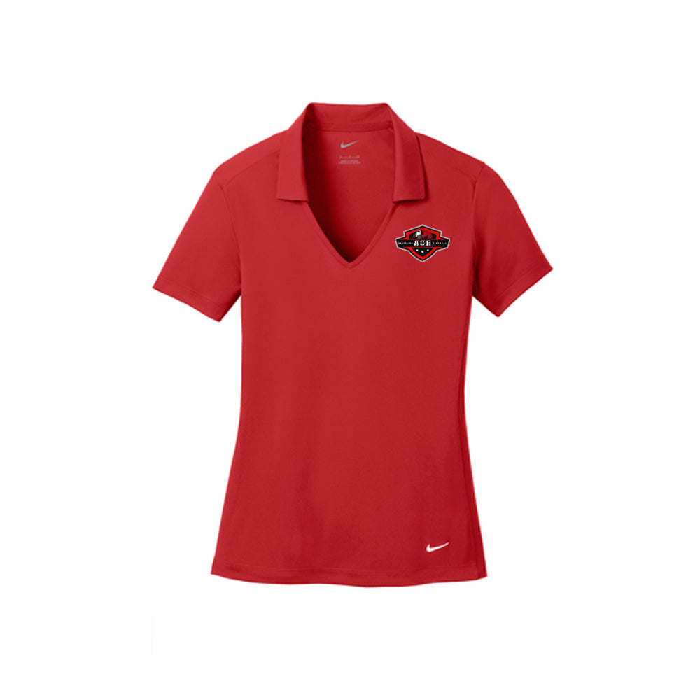 637165 Nike Ladies Dri-Fit Vertical Mesh Polo