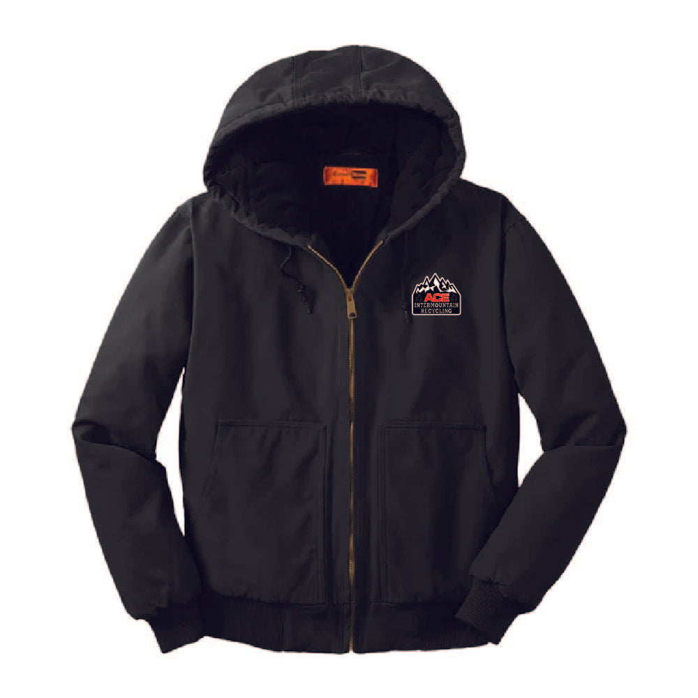 CSJ41 Cornerstone Washed Duck Cloth Insulated Hooded Work Jacket AIRC