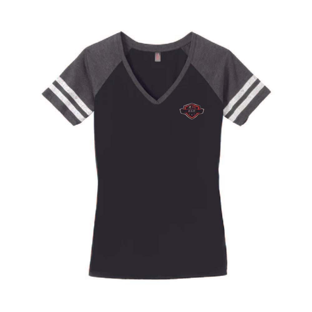 DM476 District Women's Game V-Neck Tee