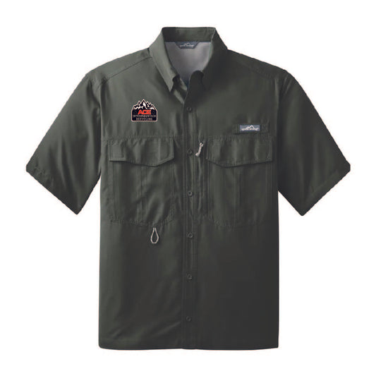 EB602 Eddie Bauer Short Sleeve Perfomance Fishing Shirt AIRC