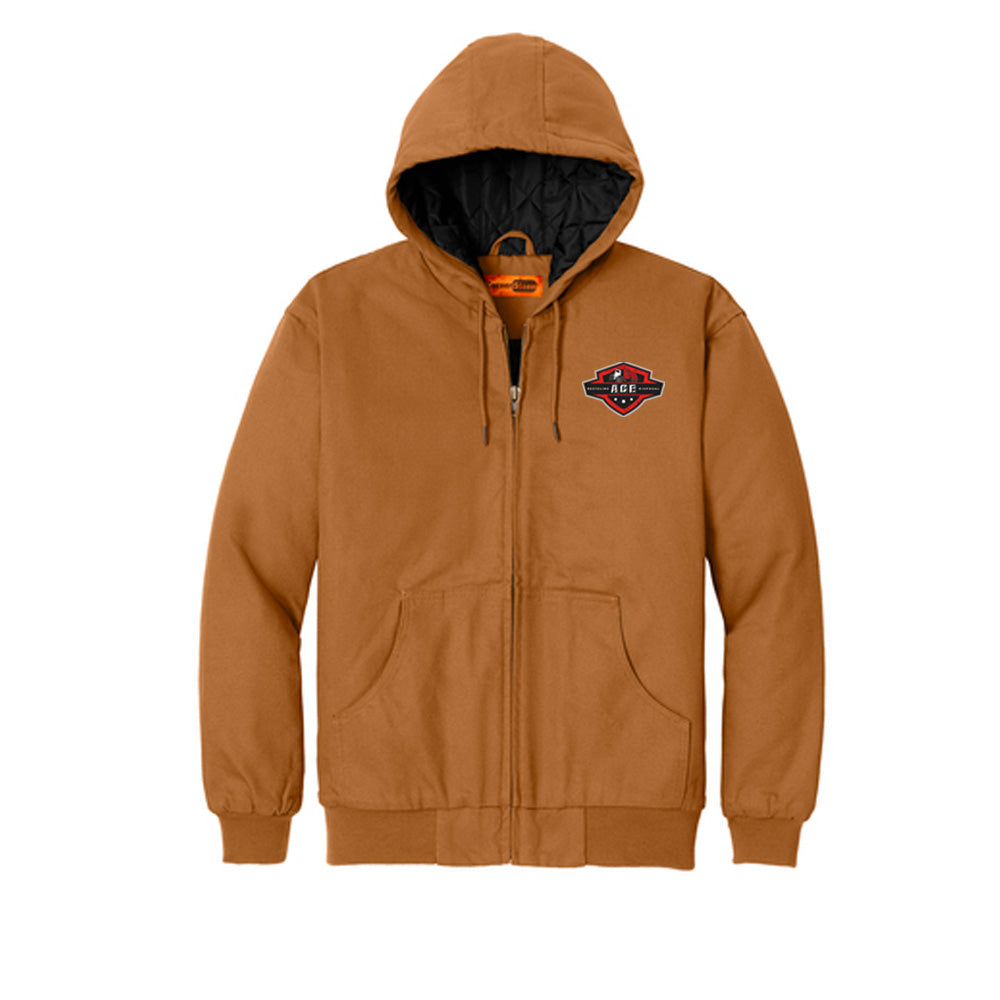 J763H Cornerstone Duck Cloth Hooded Work Jacket