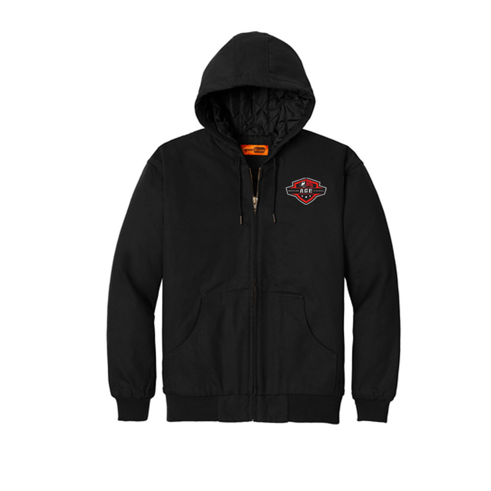 J763H Cornerstone Duck Cloth Hooded Work Jacket