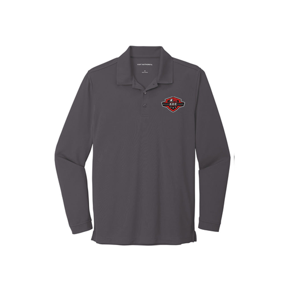 K110LS Port Authority Dry Zone UV Micro-Mesh Long Sleeve Polo