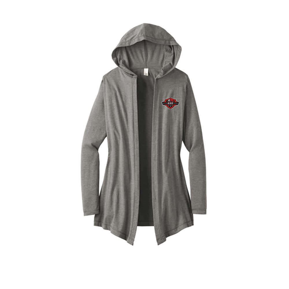 DT156 District Women's Perfect Tri Hooded Cardigan