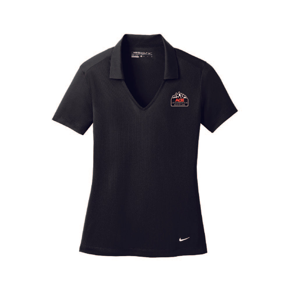 637165 Nike Ladies Dri-Fit Vertical Mesh Polo AIRC