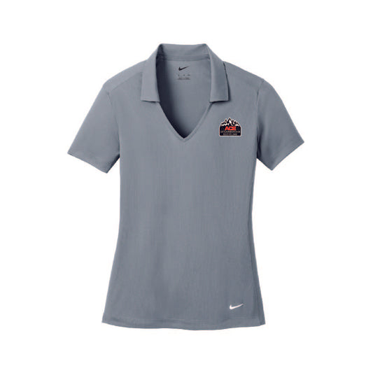 637165 Nike Ladies Dri-Fit Vertical Mesh Polo AIRC